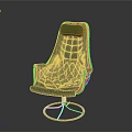 Green Modern Accent Chair With Tufted Design And Velvet Upholstery And Circular Metal Base