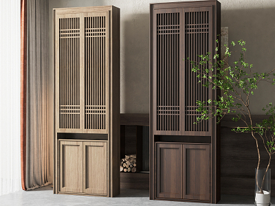 New Chinese Partition Decorative Cabinet Partition model