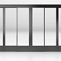 Modern Sliding Doors With Glass Panels And Metal Frames For Interior Design