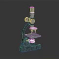 Laboratory Microscope with Adjustable Focus Knob Metal Stage and Stable Base