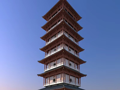 Chinese Tower 3d model