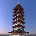 Chinese Tower 3d model