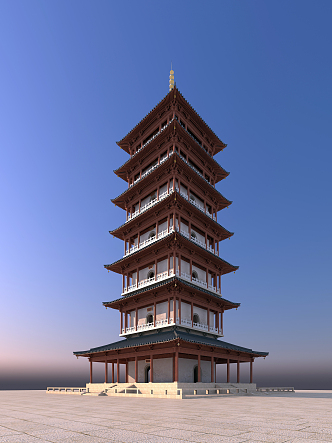 Chinese Tower 3d model