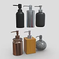 Six Stylish Household Soap Dispensers in Various Materials and Colors for Bathroom and Kitchen
