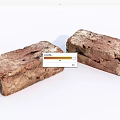 Rustic Red Bricks As Structural Building Components With Natural Textures 3d model