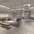 Modern Clothing Store Interior With Display Racks Clothing Racks And Display Platforms