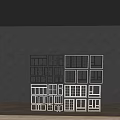Modern window combination window glass window floor-to-ceiling window balcony window bay window bedroom window casement window door and window stainless steel sliding window 3d model