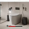 Smart toilet 3d model