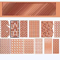 Building Facade Decorative Panels With Various Textured Patterns And Design Styles 3d model