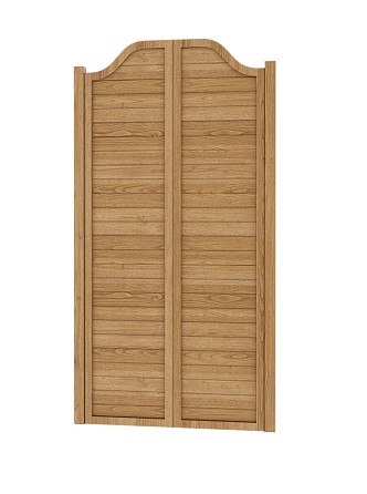 Denim door barn door 3d model