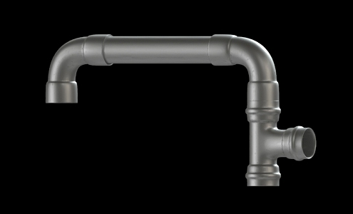 Modern Piping 3d model