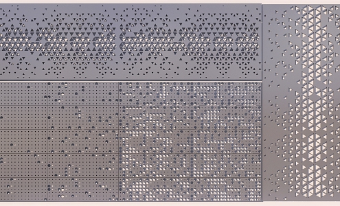 Modern Punched Plate Perforated Plate 3d model