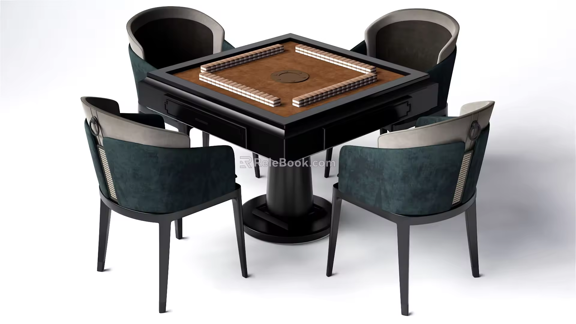 New Chinese Mahjong Table and Chair Mahjong Table 3d model