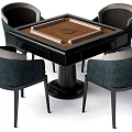 New Chinese Mahjong Table and Chair Mahjong Table 3d model