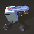 Modern robotic space rover 3d model