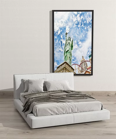 Modern Double Bed Double Bed Combination Ornaments 3d model Modern Double Bed Double Bed Combination Ornaments 3d model