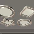 Modern Illuminated Ceiling Lights With Various Shapes Like Round Square Oval And Star