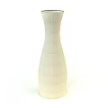 White Modern Floor Lamp With Spiral Textured Design For Living Room