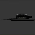 Modern Black Daily Use Hair Care Tools Comb Brush And Mirror