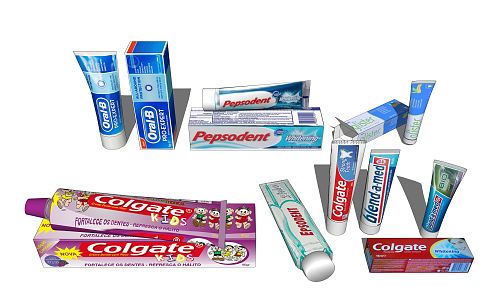 Modern toothpaste 3d model