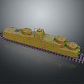 vintage train steam train train carriage locomotive head steam car carriage train modern vehicle 3d model