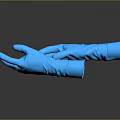 Blue Disposable Protective Gloves Designed for Medical Examination and Safety Use