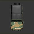Military Style Camouflage Off Road Vehicle With Green Yellow Color And Black Soft Top