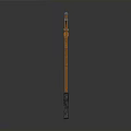 Vintage Street Lamp Design With Wooden Pole Carved Details And Hanging Lantern