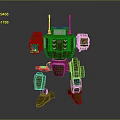 Robot Assistant Small Robot Butler Robot Butler Figure Game Figure 3d model