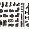 Different Types of Pipe Fittings Including Elbows Tees Couplings and Adapters