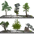 modern tree landscape tree arbor 3d model