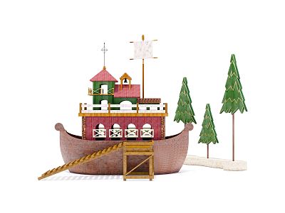 Modern Amusement Equipment Pirate Ship Toy model