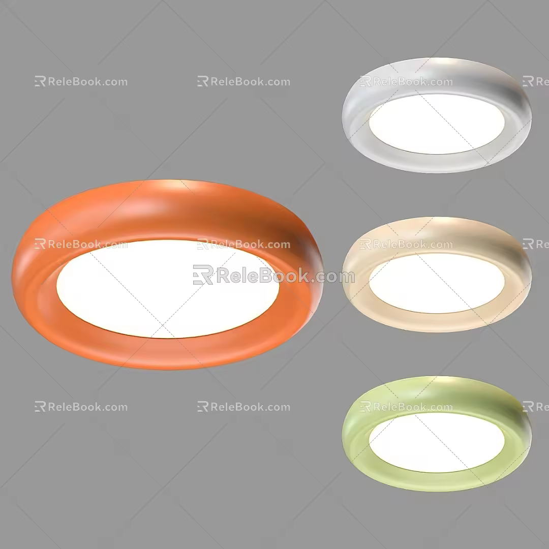 Modern minimalist ceiling lamp 3d model