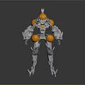 Modern Robot Mech Warrior Mech Soldier Machine Battlearm Mechanical Battlearm 3d model