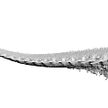 Long Segmented Skeletal Fossil With Intricate Spiked Texture And Rough Surface 3d model