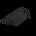 Industrial Equipment Metal Component With Black Casing And Multiple Pins