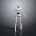 Robot Assistant Small Robot Butler Robot Butler Figure Game Figure 3d model
