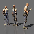 The Modern Man Worker 3d model
