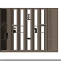 Modern Wooden Bookcase with Multiple Compartments and Decorative Items Like Vase And Sculptures