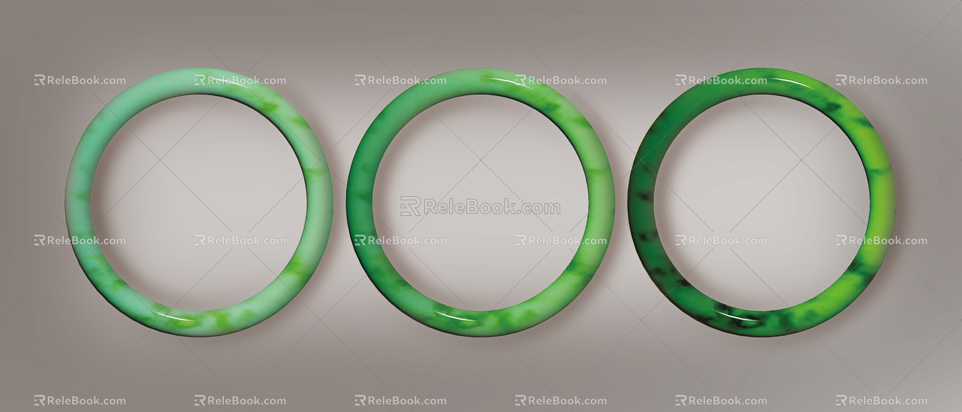 Green bracelet 3d model