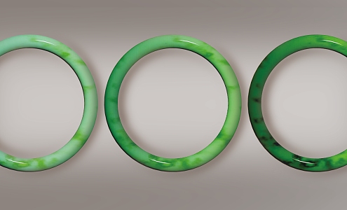 Green bracelet 3d model