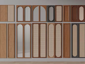 Qui ancient style cabinet door 3d model