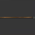 Vintage Axe Weapon With Dark Metal Head And Brown Wooden Handle On Dark Background