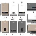 Household Appliances Various Water Heaters With Modern Design And Different Styles For Home Use