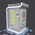 Pokemon Center Commercial Vending Machine With Illuminated Design And Yellow Products