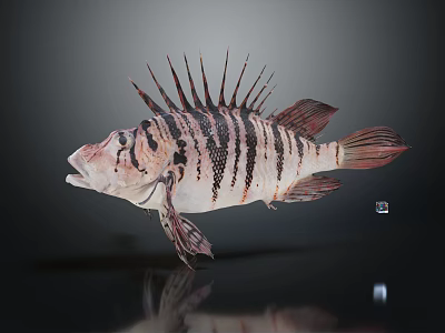 Modern Fish Moon Fish 3d model