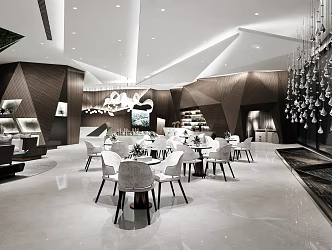 Modern negotiation area Sales office Negotiation area Rest area 3d model