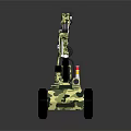 Camouflage Military Vehicle With Mechanical Arm Multi Wheel And Warning Light