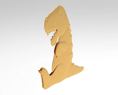 Sticker decorations animal modeling 1715 3d model