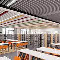 Modern Library Inside the Library 3d model